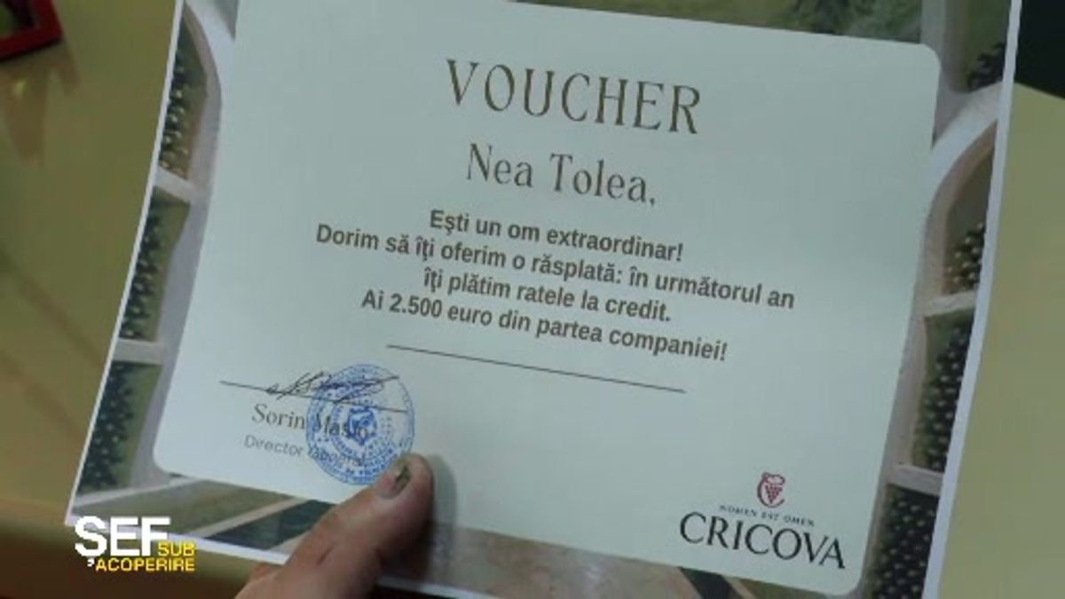 Șef sub acoperire 12 septembrie 2024. Sorin Maslo îi sare în ajutor lui ...