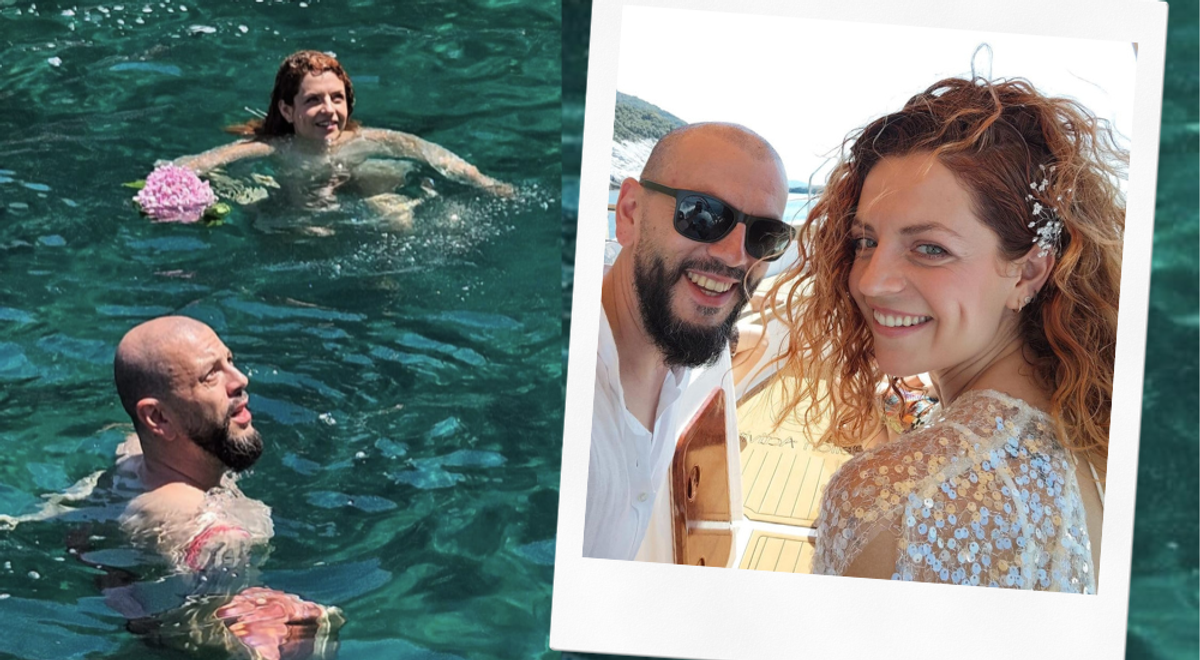 Victoria Raileanu s-a căsătorit cu Adrian Ștefănescu, pe barcă, în ...
