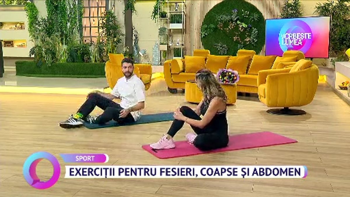 Exerciții pentru fesieri, coapse și abdomen | Scene si bonusuri din ...