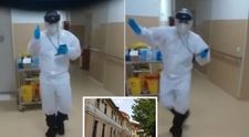 VIDEO Cum sărbătoresc ieșirea din tură medicii unui spital COVID din România