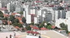 Nicu Bocancea, decor la înălțime, pe heliportul unei clădiri din București