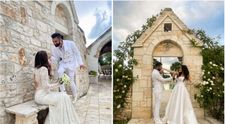 EXCLUSIV! Cătălina Grama și Paul Ipate s-au cununat civil în Italia, într-un decor de vis. Mireasa, ireal de frumoasă