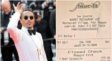 Notă de plată exorbitantă într-un restaurant deținut de Salt Bae. Celebrul bucătar a stârnit indignare printre internauți: „Rușinos în condițiile în care milioane de oameni suferă de foame”