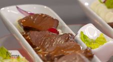 Obrajori de porc cu piure si mix de legume