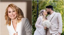 Ploaia nu le-a stricat ținuta invitaților. Rochia superbă purtată de Andreea Esca la nunta lui Smiley și a Ginei Pistol