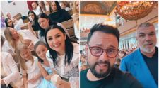Andra și Măruță, la slujba de Înviere în Dubai, cu Cosmin Olaroiu: 