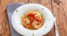 Rețetă MasterChef: Spaghete cu creveți și roșii
