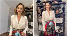 Andreea Marin, imaginea rafinamentului și a eleganței de ziua Italiei, într-o ținută Dolce&Gabbana