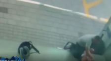Scene de groază petrecute într-o stație de autobuz. Un bărbat a agresat o femeie, încercând să o sugrume