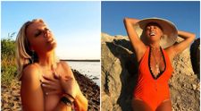 Nici când lucra ca model pentru Zina Dumitrescu nu era atât de provocatoare! Dana Săvuică, imagini incendiare la 54 de ani