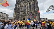 Euro-2024: Fanii români au dansat pe acordurile melodiei Ciuleandra, la Koln, pentru meciul cu Belgia-VIDEO
