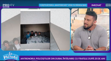 VIDEO Antrenorul polițiștilor din Dubai, întâlnire cu fratele după 23 de ani