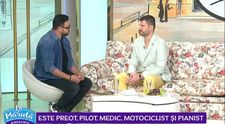 VIDEO Este preot, pilot, medic, motociclist și pianist. Află mai multe despre Cornel Brotac