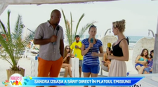 Sandra Izbasa, in platoul emisiunii 