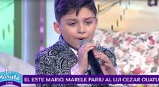 VIDEO El este Mario, copilul cu voce de aur care l-a impresionat pe Cezar Oatu