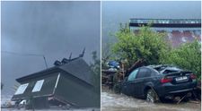 Comuna Broșteni din Suceava a fost înghițită de ape! O persoană a murit, mai multe case au fost luate de ape, iar imaginile de la fața locului sunt îngrozitoare