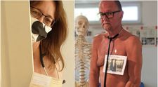 Coronavirus: Medicii germani protestează în pielea goală fiindcă nu primesc echipamente de protecție