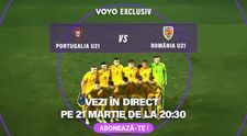 Meciul amical de Gală pentru Naționala U21 Portugalia – România, transmis exclusiv pe VOYO, vineri, 21 martie, la 20:30!