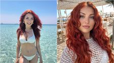 Elena Gheorghe și-a etalat piercingul din buric în vacanța din Creta. Artista se mândrește cu o siluetă de supermodel