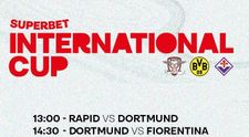 Rapid, Fiorentina și Borussia Dortmund se văd pe VOYO! Superbet International Cup – 10 decembrie 2022, ora 13.00