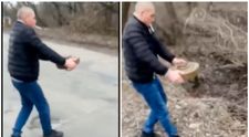 Nervi de oțel. Cum mută un civil ucrainean o mină antitanc?