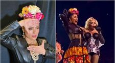 Salma Hayek, moment de neuitat pe scenă, la concertul Madonnei. S-a transformat în Frida Khalo, la 22 de ani de la rolul care a făcut-o celebră