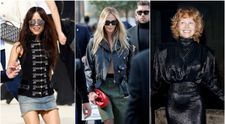 50 de ani și lipsită de inhibiții: Charlize Theron, cu o jachetă de piele și nimic pe dedesubt, la Paris. A eclipsat toate vedetele prezente la Săptămâna Modei