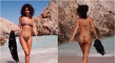 Inna, aniversare în bikini la 38 de ani: a ieșit la plajă într-un costum minuscul. De curând, mama ei i-a atras atenția că e “prea slabă”