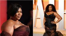 Diferență dintre cele doua imagini e de un an și 30 de kg. Lizzo, apariție spectaculoasă în noaptea Oscarurilor, după ce a slăbit dramatic