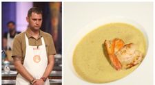 Reteta Andrei Voica: Crema de creveti cu ciuperci si mango