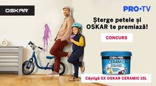 CONCURS | Grăbește-te și șterge petele de pe pereți, iar OSKAR Ceramic te premiază!