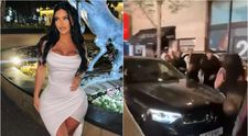 Influenceriță cu zeci de mii de urmăritori, călcată intenționat cu mașina, în fața unui club, de rivala sa din mediul online. Momentul halucinant, surprins pe camere de martori