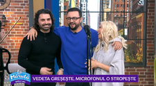 VIDEO Vedeta greșește, microfonul o stropește