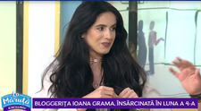 VIDEO Bloggerița Ioana Grama, însărcintă în luna a 4-a