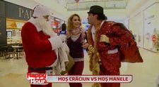 Mos Craciun cu plete negre si cu aur in ghiozdan. Pepe s-a transformat in Mos Craciun Manelist