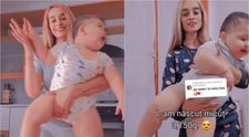 O mămică face senzație pe TikTok cu bebelușul ei: 