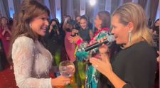 Ce melodie a cântat Gina Pistol la nunta Monicăi Bîrlădeanu. Prezentatoarea de la „MasterChef” și Maria Buză au creat un moment memorabil pentru mireasă