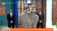 Ce mesaj a transmis Bufnița de la Masked Singer în platou la Măruță? Incredibil ce i-a dezvăluit! Tu ghicești cine e?