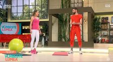 Shurubel a apărut îmbrăcat în salopeta Adelei Popescu! A făcut sport așa
