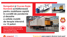 Rompetrol și Crucea Roșie Română achiziționează o unitate mobilă de terapie intensivă cu 12 paturi