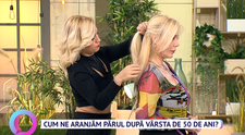 Cum ne aranjăm părul după vârsta de 50 de ani. Georgiana Stavrositu arată coafurile potrivite pentru femeile mature