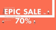 Fashion Days, reduceri de până la 70% la articole de îmbrăcăminte și încălțăminte