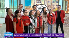 VIDEO Echipa de șoc a lui Măruță colindă de Crăciun