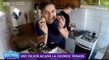 VIDEO Concurs: Am luat micul dejun alături de George Tănase. Ce cadou le-a oferit fanilor