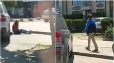 Scenă revoltătoare în Craiova! O femeie a fost lovită pe stradă de un bărbat necunoscut: „A dat-o cu capul de mașină!”
