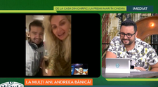 La mulți ani, Andreea Bănică! Cântăreața a fost sunată pe neașteptate de Cătălin Măruță