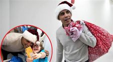 A venit Moș Obama. Fostul președinte american a oferit cadouri unor copii bolnavi