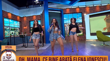 Elena Ionescu, mișcări senzuale de dans în platoul 