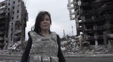 Imagini cutremurătoare filmate de cântăreața Ruslana în orașul Borodyanka, aflat în apropiere de Bucha
