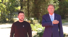 Volodimir Zelenski, primit la București de președintele Klaus Iohannis | FOTO